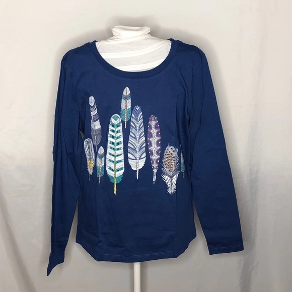 Saturday Market Tops - Blue Saturday Market long sleeved Tee various sizes NWOT